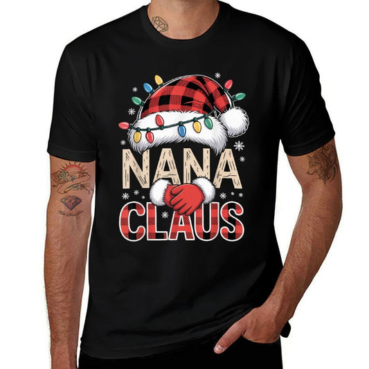 Cute Nana Claus Christmas Matching Family Winter Look  Quick-drying T-Shirt