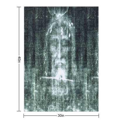 Holy Shroud of Turin Sustainable Throw Blanket