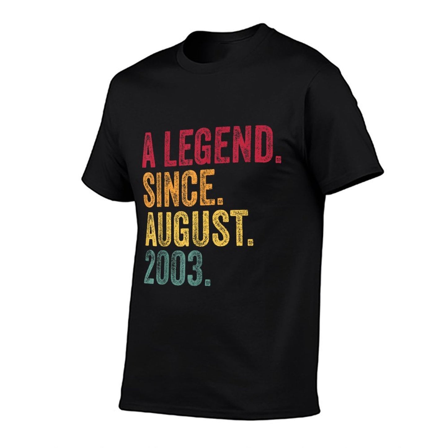 Born In August 2003 21st Birthday  Fade-proof Color T-Shirt