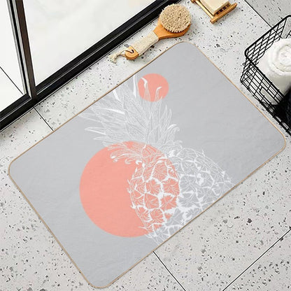 Pink Pinapple  Absorbent Bath Mat