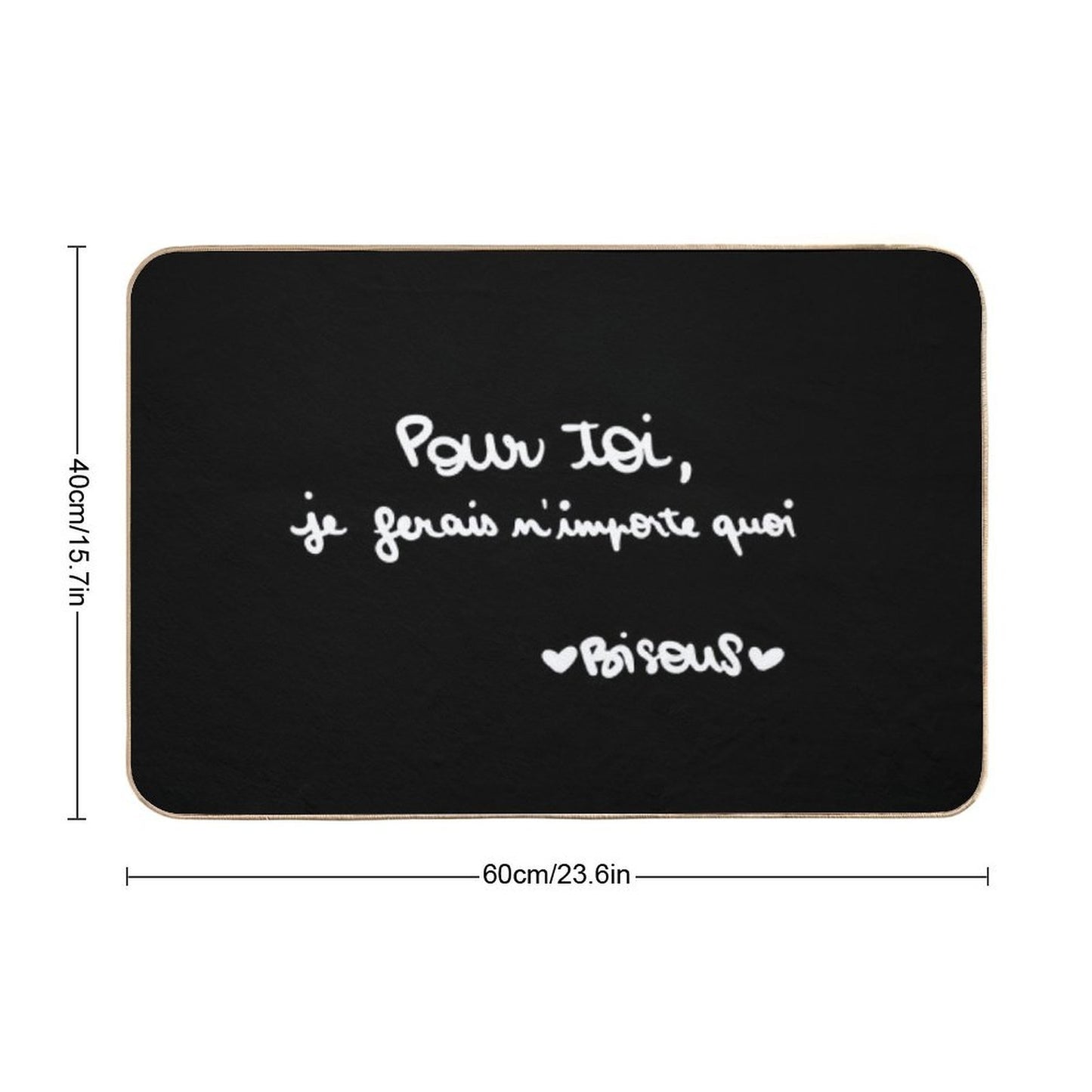 For You I Would Do Anything Kisses  High-Traffic Bath Mat