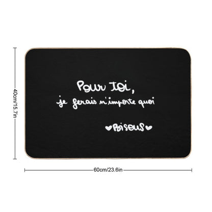 For You I Would Do Anything Kisses  High-Traffic Bath Mat