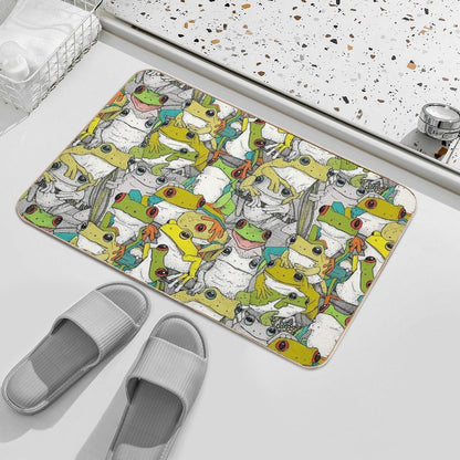 Just Tree Frogs Col  Multi-Purpose Bath Mat