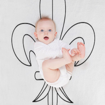 Fleur De Lys Shrink-resistant Throw Blanket