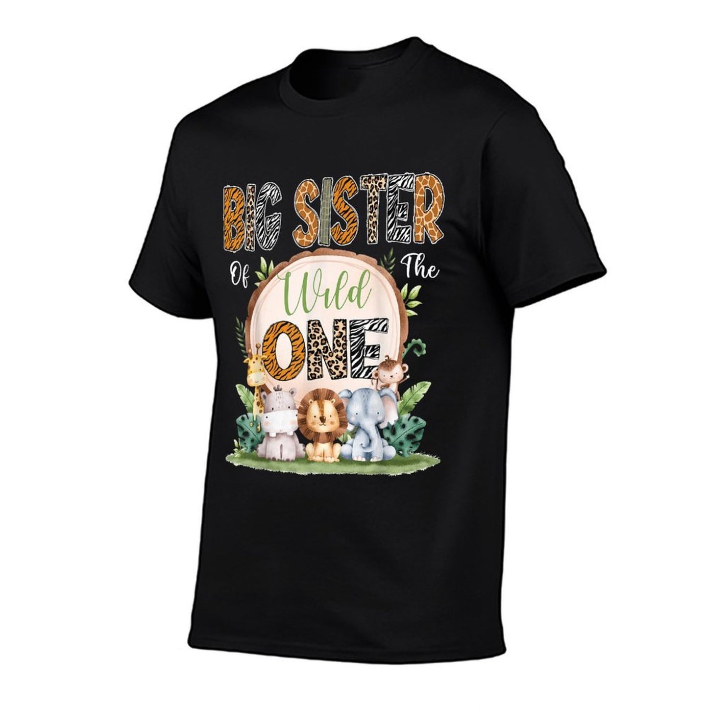 Big Sister Of The Wild One First Birthday Safari Woodland  Moisture-wicking T-Shirt