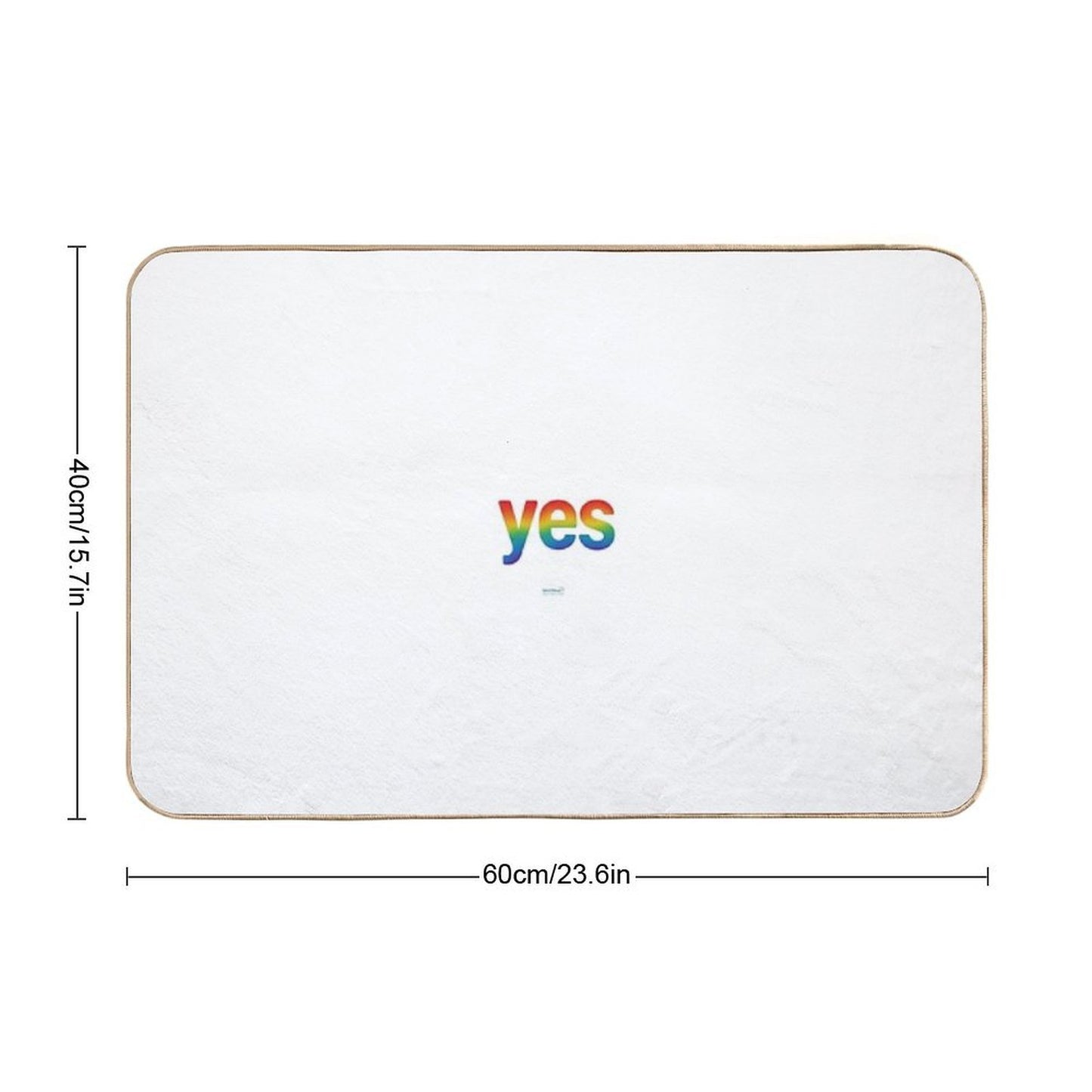 Affirmation Series Yes  Toxin-Free Bath Mat