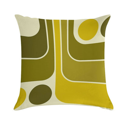 Retro Geometric Design 632 Soft Hidden Zipper Throw Pillow