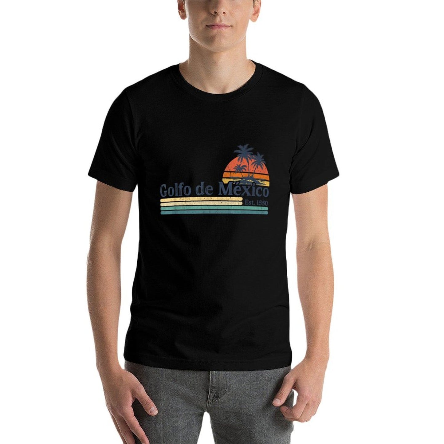 El Golfo De México Para Siempre, Gulf Of Mexico Est 1550  Lightweight T-Shirt
