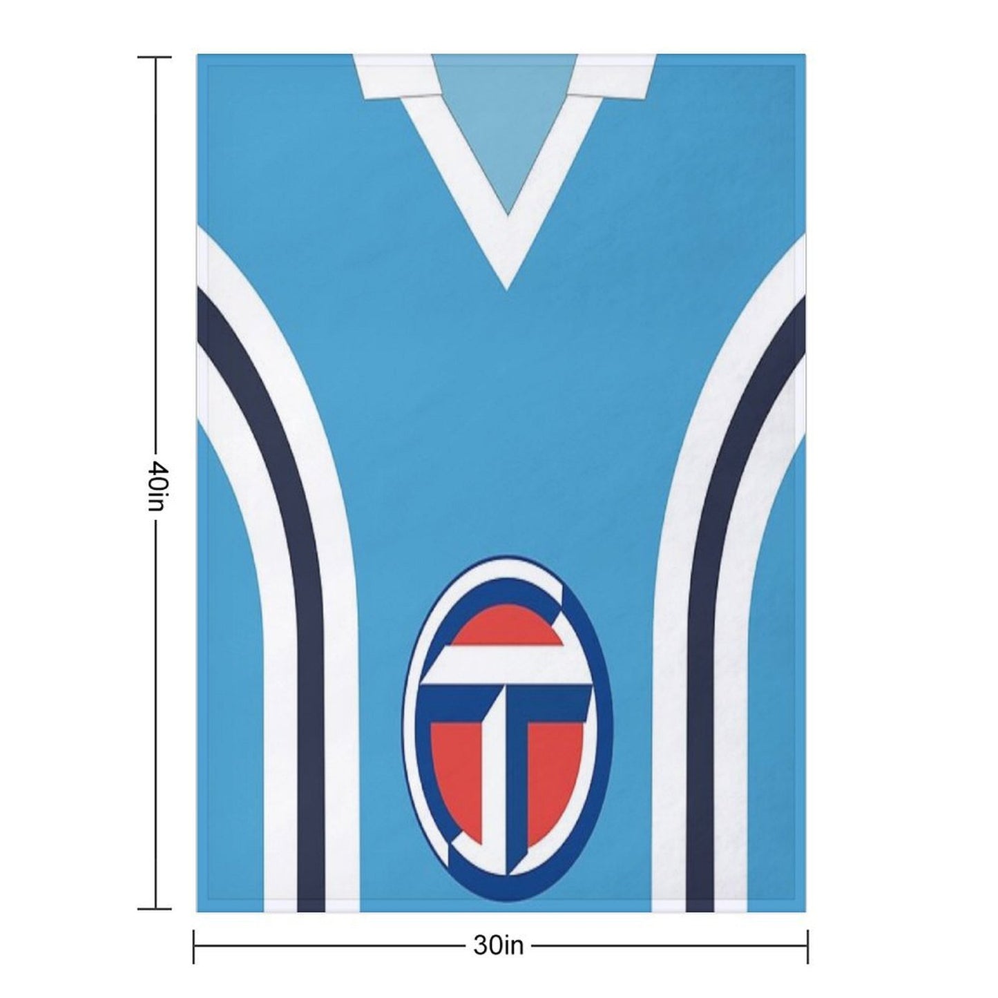 Coventry City Classic Blue Double Striped Kit 1975 - 1981 Anti-pilling Throw Blanket