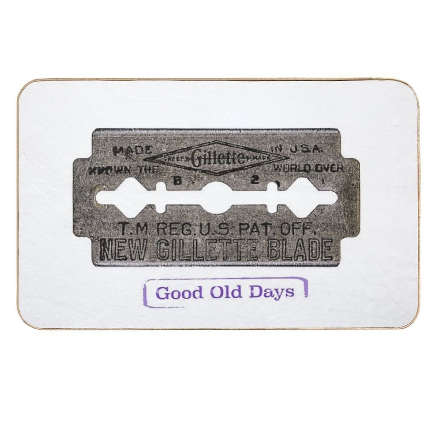 Vintage Razor  Pet-Safe Bath Mat