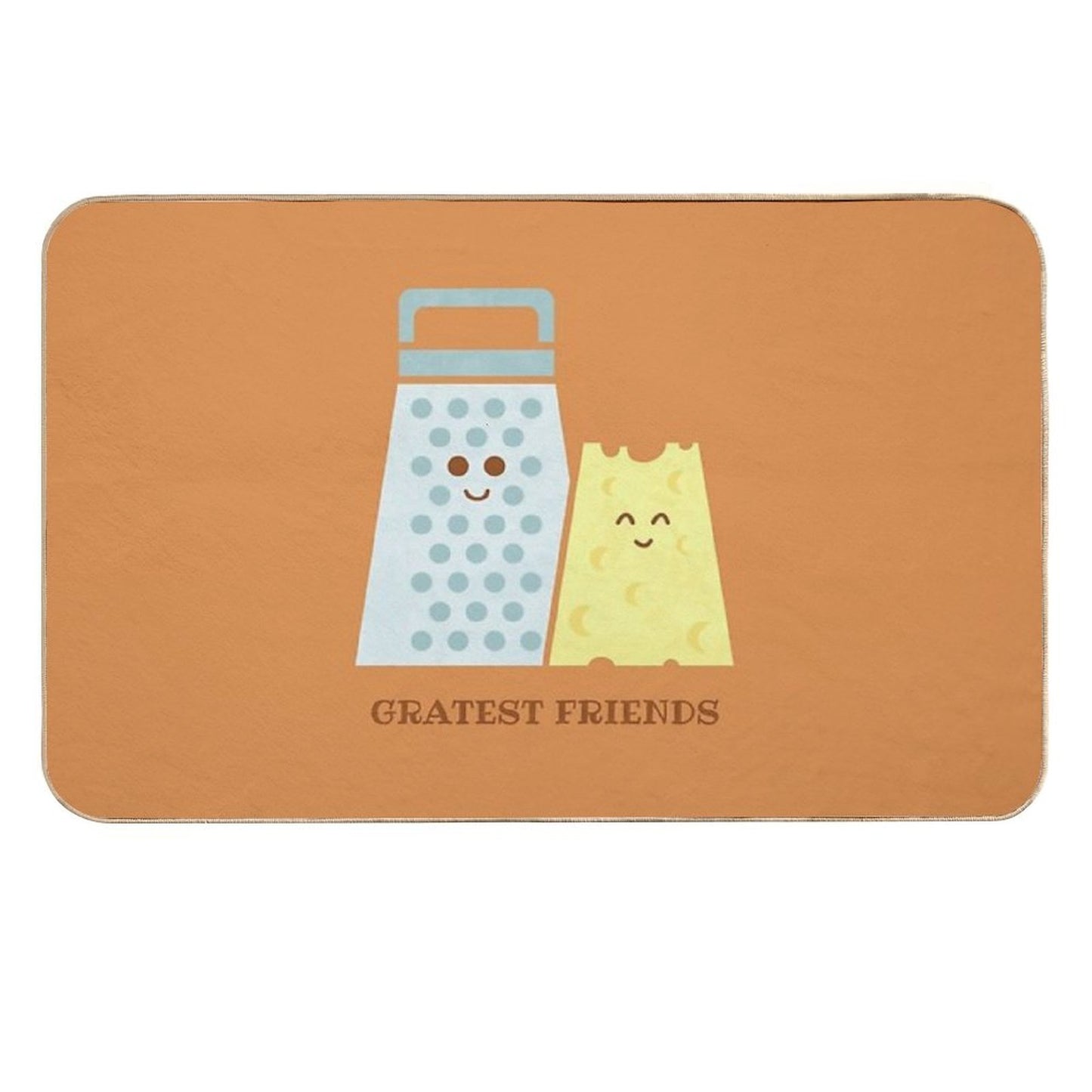 Cheesy Friendship  Pet-Safe Bath Mat