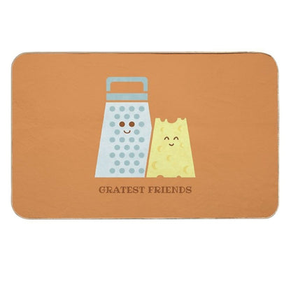 Cheesy Friendship  Pet-Safe Bath Mat