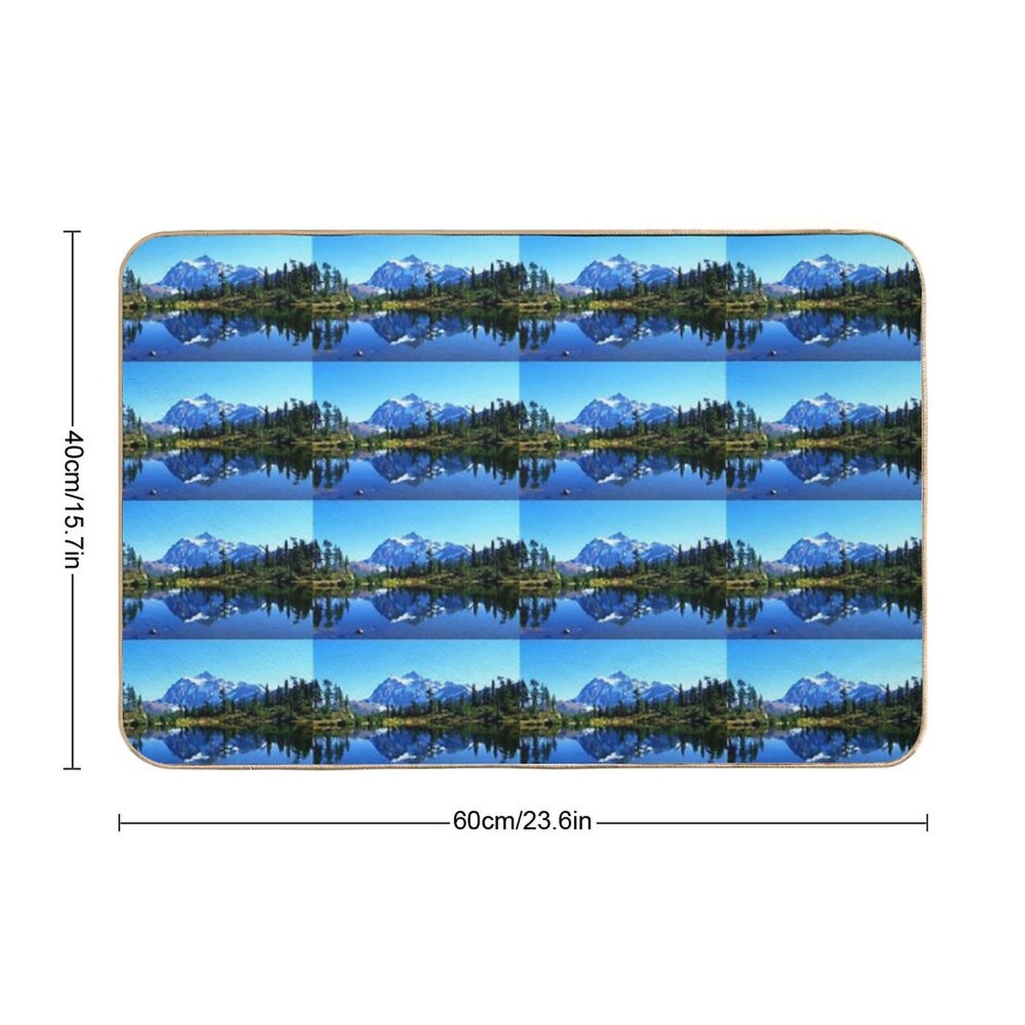 Mount Shuksan And Picture Lake in The Fall  Slip-Resistant Bath Mat