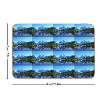 Mount Shuksan And Picture Lake in The Fall  Slip-Resistant Bath Mat