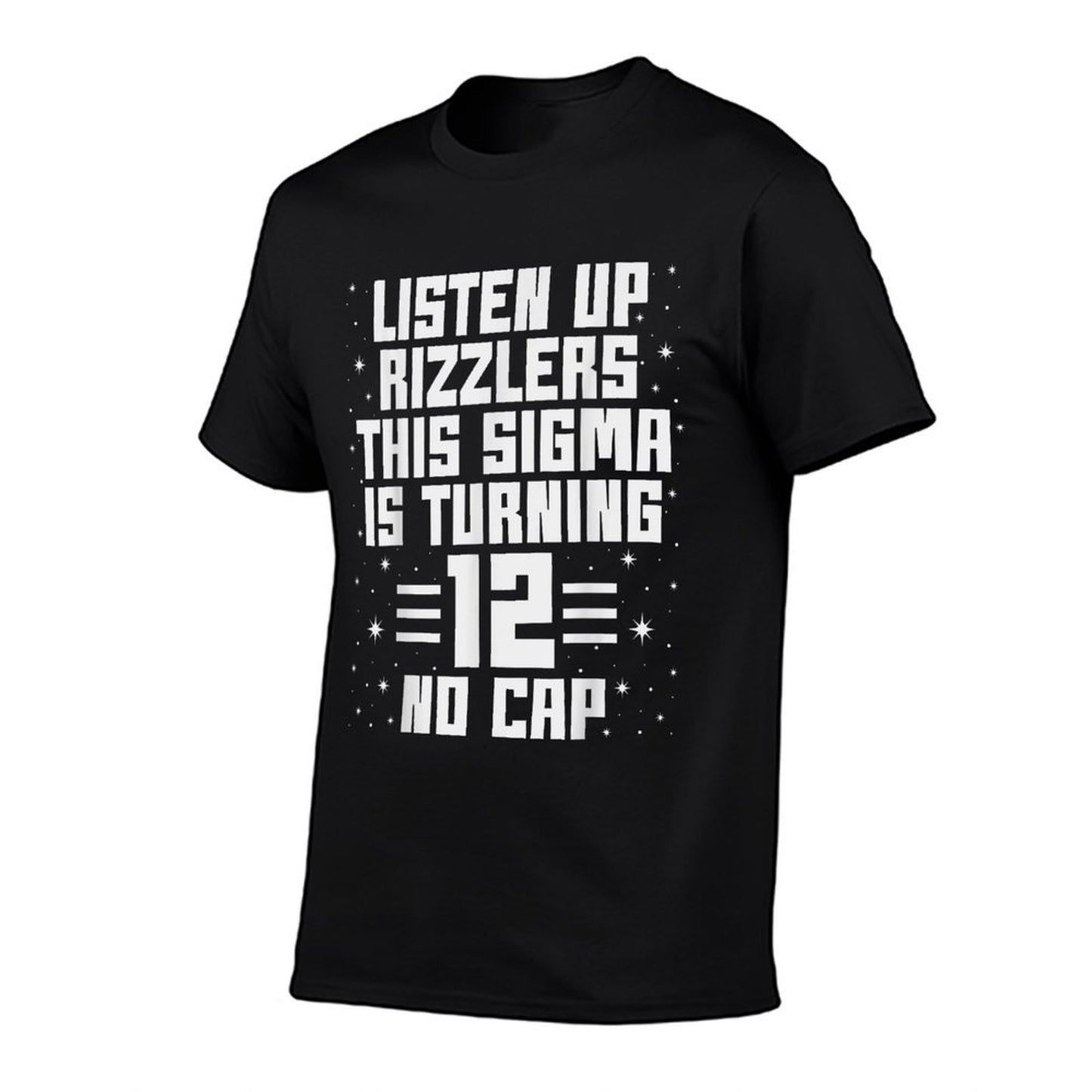 This Sigma Is Turning 12 Years Old Boys Girls 12th Birthday  Ribbed Collar T-Shirt