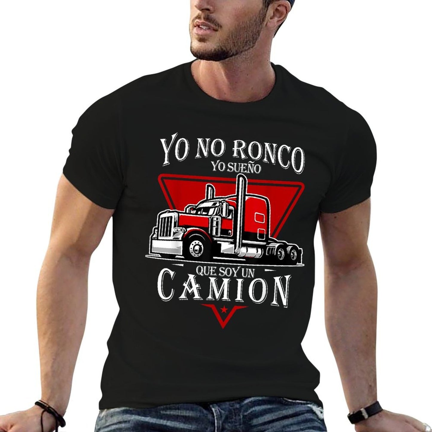 Yo No Ronco Yo Sueno Que Soy Un Camion Latin Dad Spanish  Trendy Pattern T-Shirt