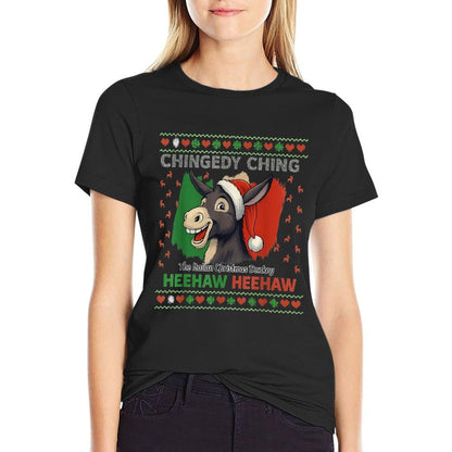 Chingedy Ching Dominick The Italian Christmas Donkey Xmas  Soft T-Shirt