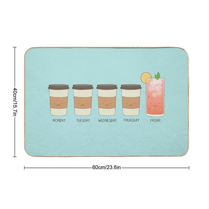 Happy Friday!  Dirt-Trapping Bath Mat