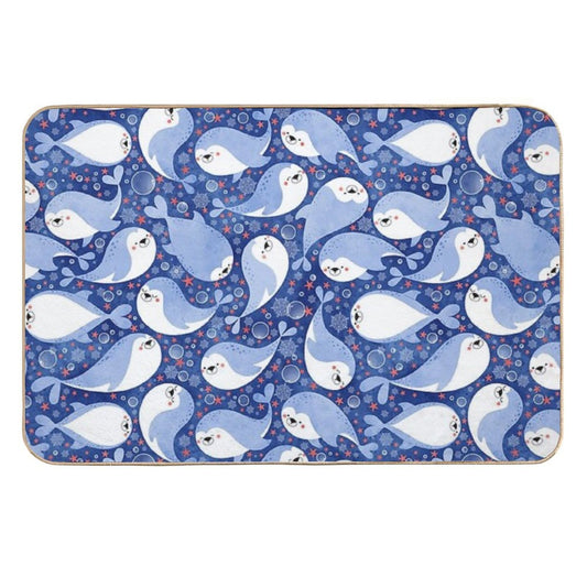 Swimming Seals  Absorbent Bath Mat