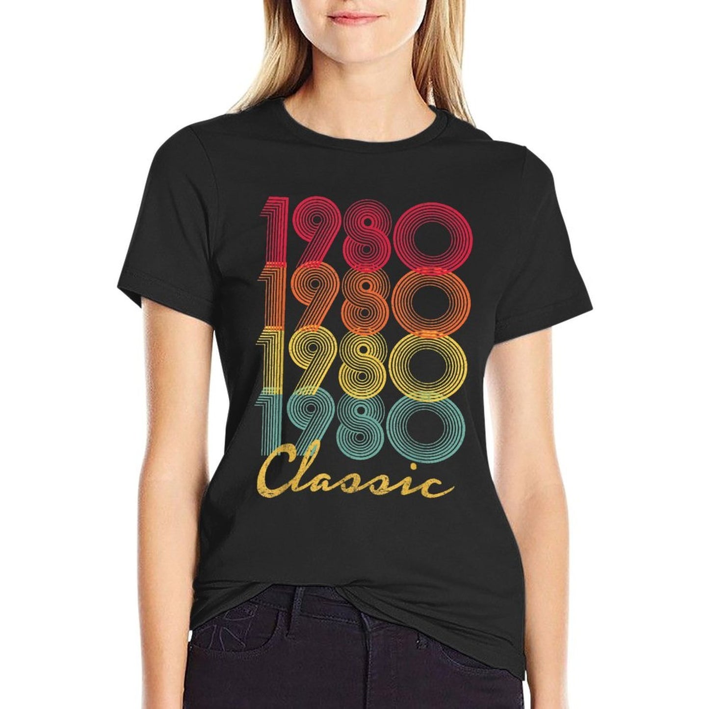 1980 40th Birthday Gift Vintage Retro Men Women 40 Years Old  Quick-drying T-Shirt