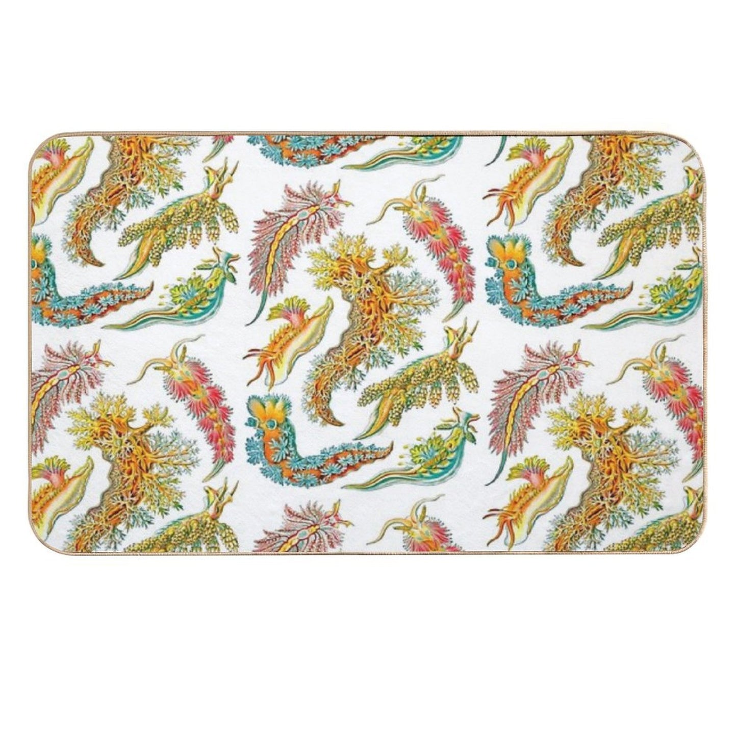 Ernst Haeckel Nudibranch Sea Slugs  Eco-Friendly Bath Mat