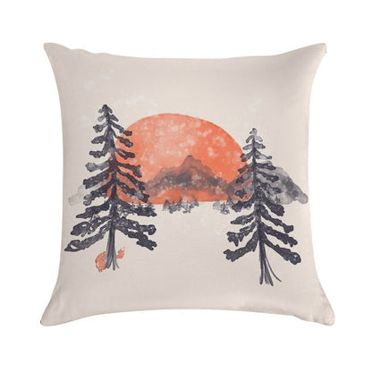 First Snow... Soft Washable Throw Pillow
