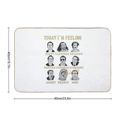 Nicholas Cage - Nicolas Cage - Nick Cage - Nic Cage  Funny Feeling  Easy Maintenance Bath Mat