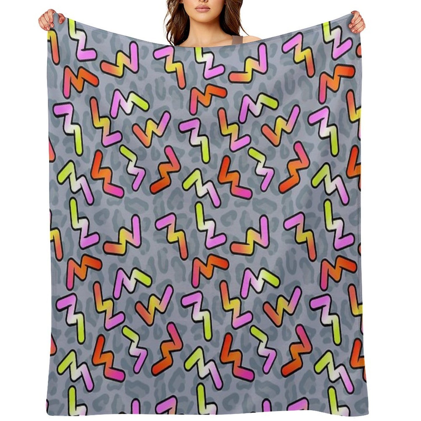 Daniel Ricciardo - Become Unstuck 90's Pattern Eco-conscious Throw Blanket