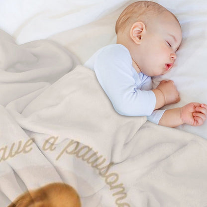 Cocker Spaniel Puppy – Have A Pawsome Day - Mocha Anti-pilling Throw Blanket