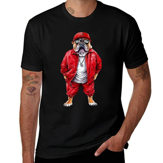 Vintage Georgia GA Vintage Athletic Sports Design  Easy-care T-Shirt
