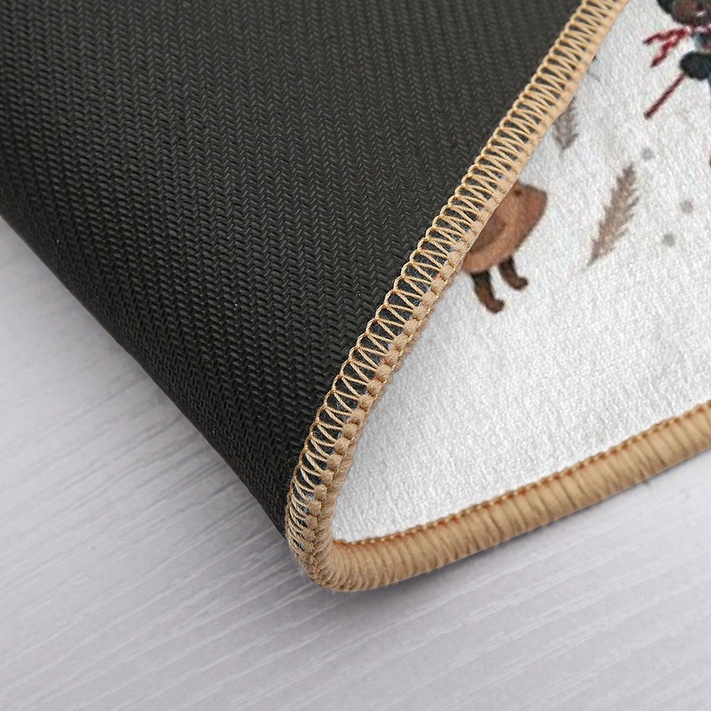 Lantern Parade - Snow  Stain-Proof Bath Mat