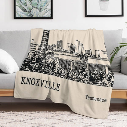 Knoxville Tennessee Sustainable Throw Blanket