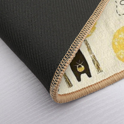 Bear Necessities Pattern Durable Bath Mat