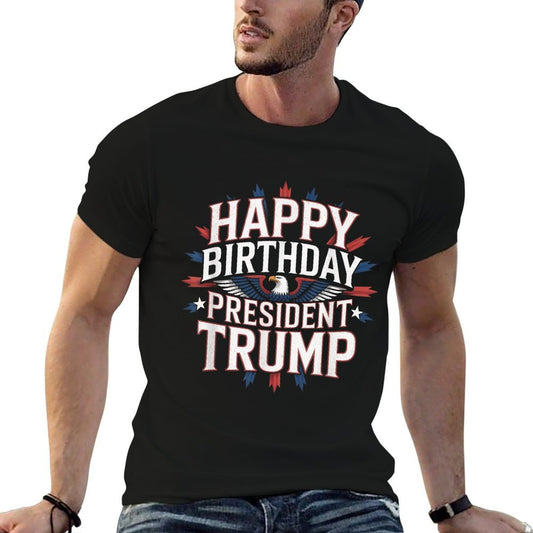 Happy Birthday President Trump - Trump Birthday Parade  Moisture-wicking T-Shirt