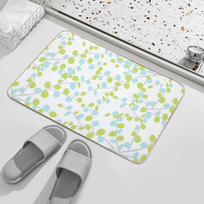 Pastel Tree  Fade-Resistant Bath Mat