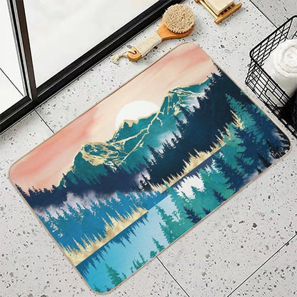 Lake Mist  Slip-Resistant Bath Mat