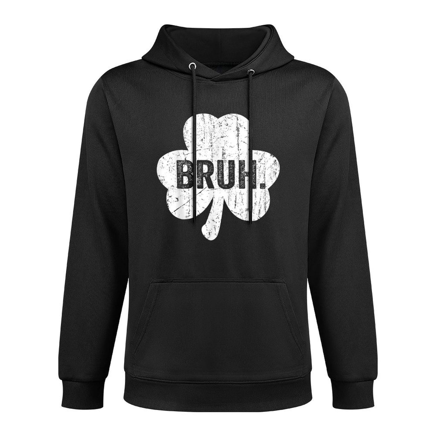 Bruh Meme Funny Saying Bro Greetingn Boy St Patricks Day Adjustable Hood Hoodie