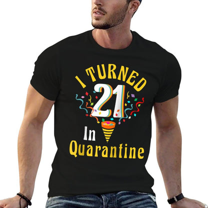 I Turned 21st in Quarantine Retro Tshirt-21st Birthday Women Raglan Baseball  Cotton T-Shirt