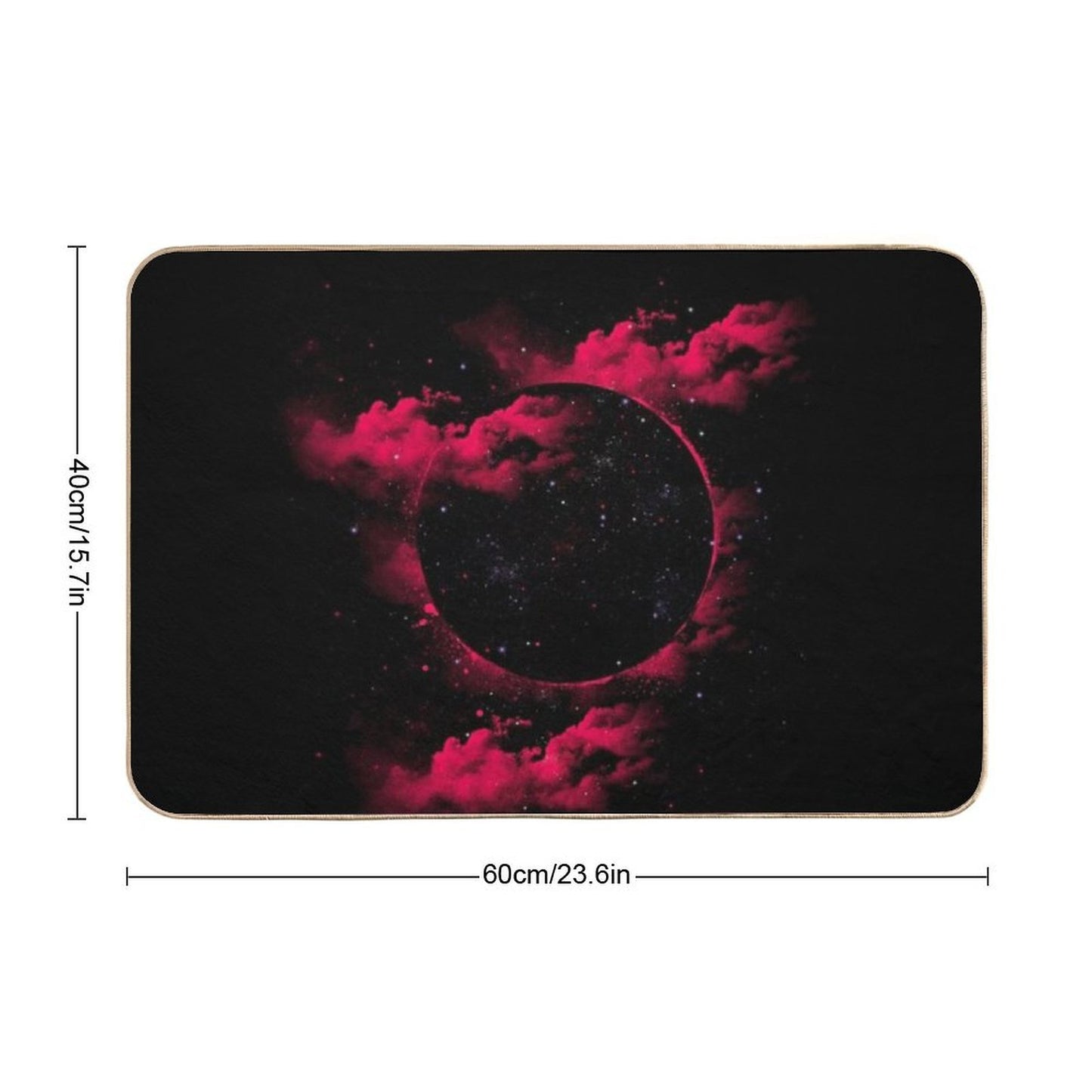 Black Hole  Multi-Purpose Bath Mat