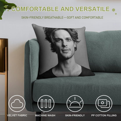 Matthew Gray Gubler Soft Style Accent Throw Pillow