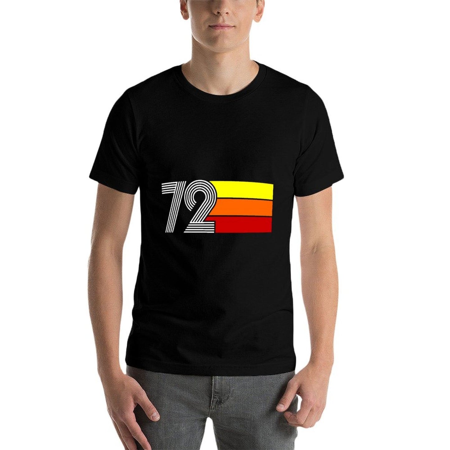 1972 50th Birthday  Heathered Texture T-Shirt