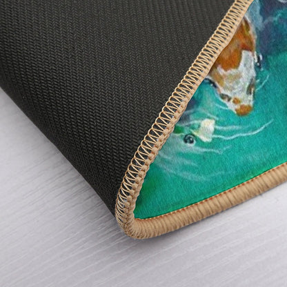 Koi Pond  Fade-Resistant Bath Mat