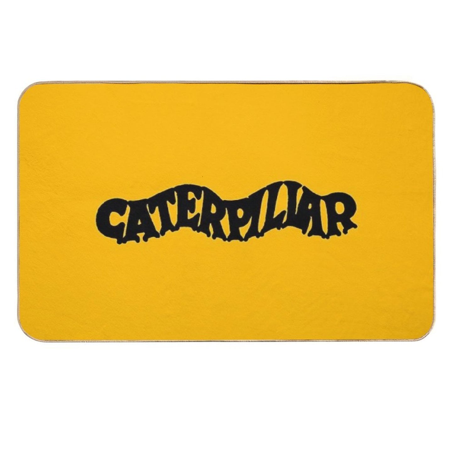 Caterpillar - Old Fashion - Black  Non-Slip Bath Mat