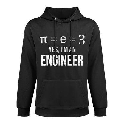 Pi = E = 3 Funny Math Pi Day Engineer Meme Engineering Layering Staple Hoodie