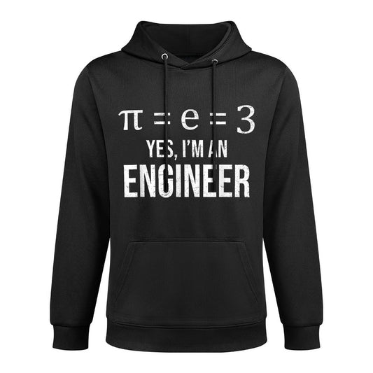 Pi = E = 3 Funny Math Pi Day Engineer Meme Engineering Layering Staple Hoodie