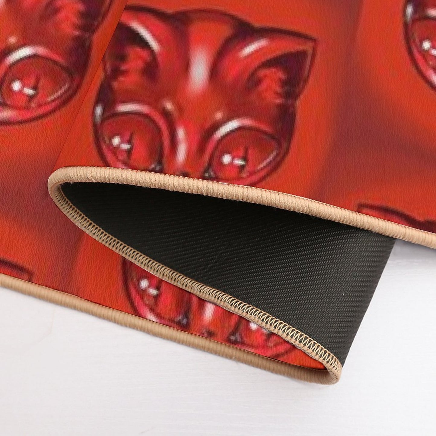 Electric Dream Cat (Red)  Versatile Bath Mat