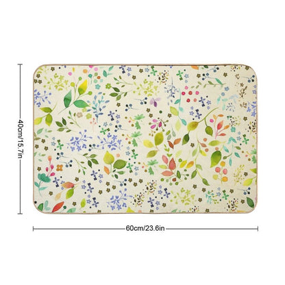 Little Floral Chintz Pattern  Anti-Trip Bath Mat