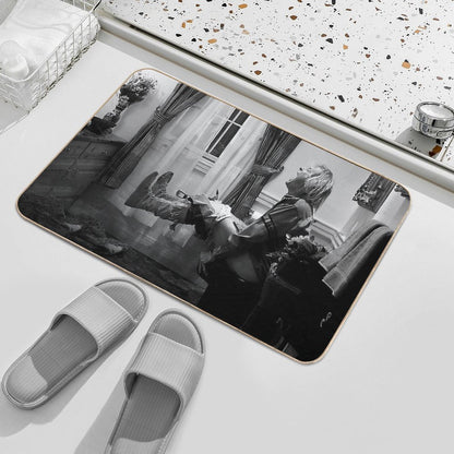 Dumb And Dumber Funny Bathroom  Repositionable Bath Mat