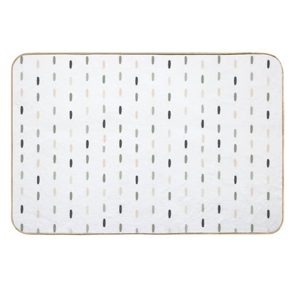 Boho Pastel Color Minimalism Scandinavian Simple Pattern, Uses Geometric Shapes  Dirt-Trapping Bath Mat