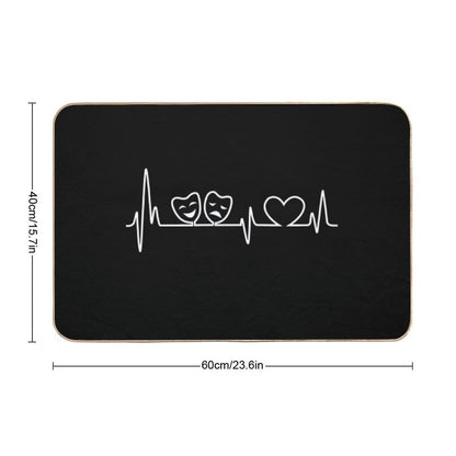 Theatre In Heartbeat  Rapid-Drying Bath Mat